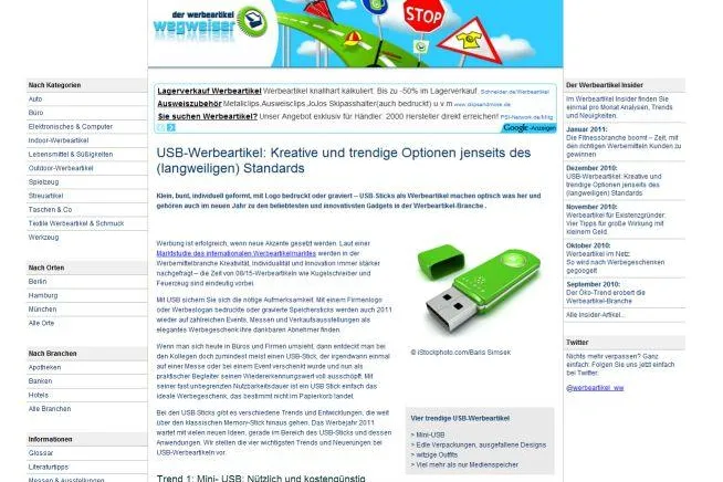 Bild: USB-Werbeartikel – innovativ und kreativ: Der Werbeartikel Insider zeigt vier aktuelle Trends auf