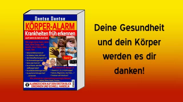 Bild: Buchvorstellung: KÖRPER ALARM Band 1 – Selbstdiagnose-Ratgeber von Dantse Dantse (indayi edition)