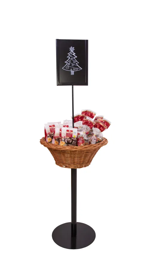 Mit dem Aktionsständer Moritz wird jede zur Verfügung stehende Verkaufsfläche optimal genutzt. (© FMU GmbH)