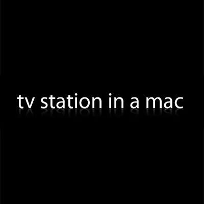 Bild: tv station in a mac auf der Fernsehmesse 2008 in Leipzig