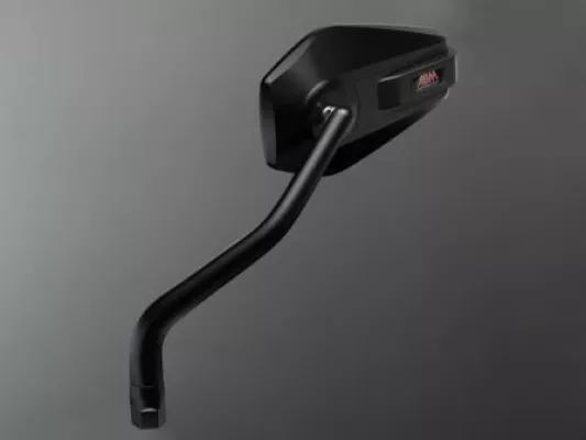 Motorradspiegel mit austauschbarem Kratzschutz Bild: Motorradspiegel mit austauschbarem Kratzschutz