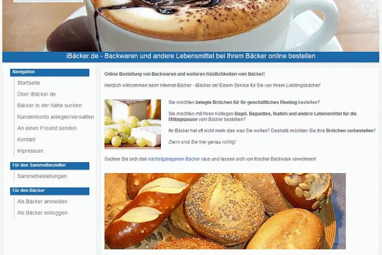 Bild: Der Online-Shop für das Bäckerhandwerk