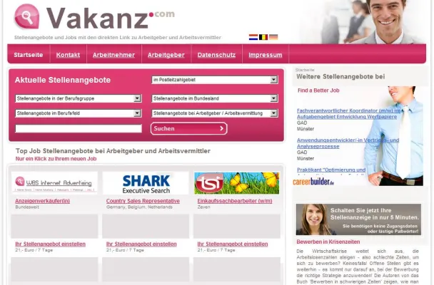 Bild: vakanz.com - Kostengünstige und einfache Personalwerbung für kleine Unternehmen