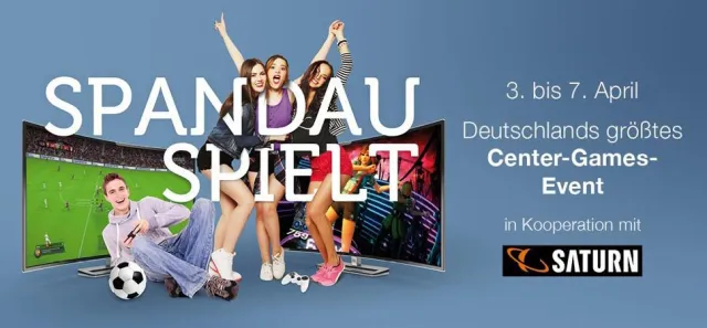 Bild: Deutschlands größtes Center-Games-Event geht in die nächste Runde: „SPANDAU SPIELT!“ in den Spandau Arcaden