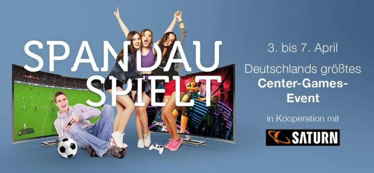 Bild: Deutschlands größtes Center-Games-Event geht in die nächste Runde: „SPANDAU SPIELT!“ in den Spandau Arcaden