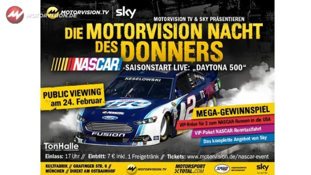 Bild: US-RENNSPORT VOM FEINSTEN: SAISONSTART DES NASCAR SPRINT CUP AM 24. FEBRUAR AUF MOTORVISION TV