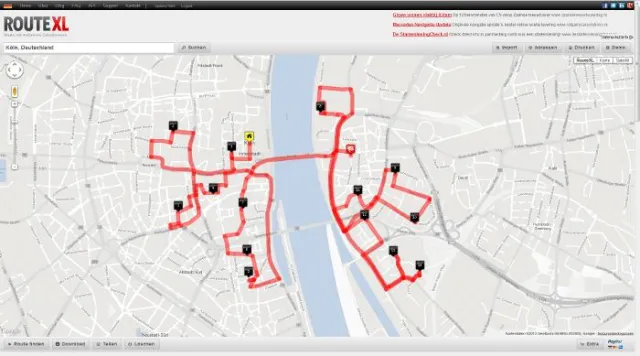 Bild: Routen teilen über Social Media