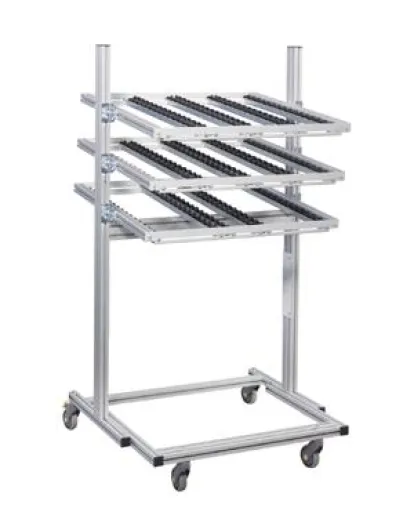 Zubehör für Treston-Materialflusslösung ModuLine: FiFo-Wagen optimiert ModuLine Bild: Zubehör für Treston-Materialflusslösung ModuLine: FiFo-Wagen optimiert ModuLine