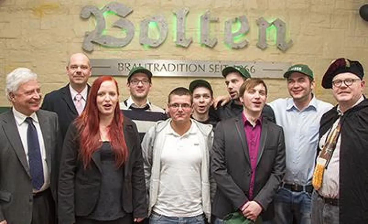 In Korschenbroich wurden jetzt die frischgebackenen Brauer und Mälzer in die Brauerzunft aufgenommen