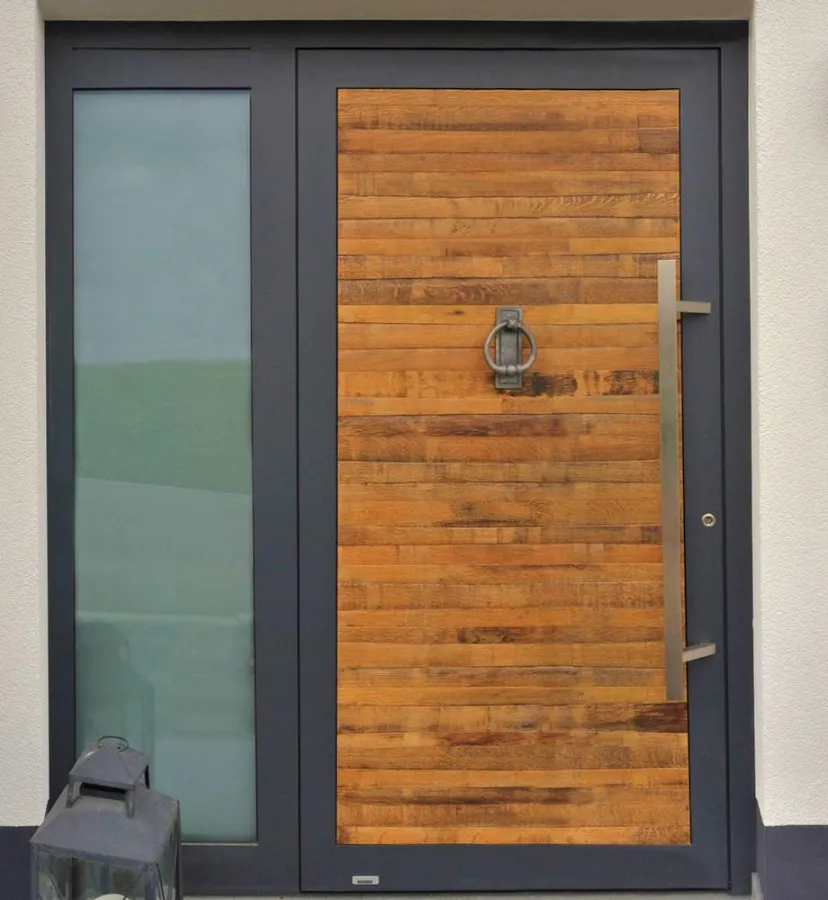 Echter Hingucker: Die Hauseingangstür 