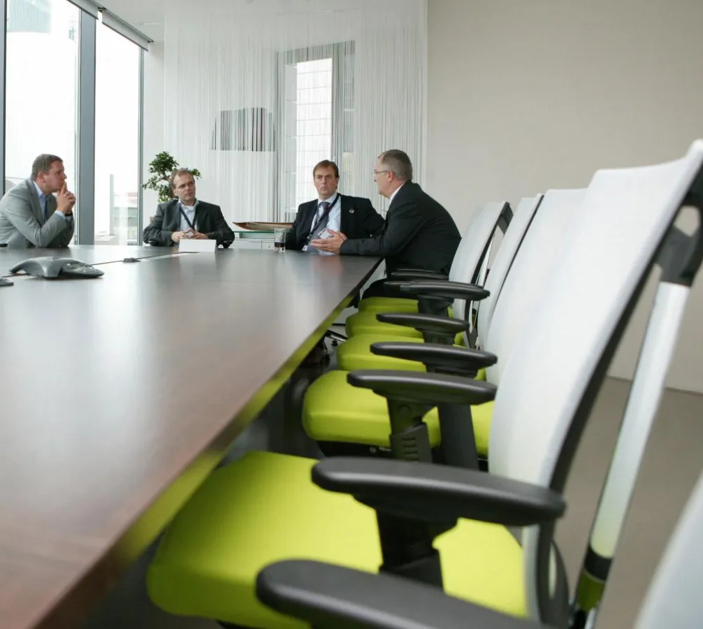 Im Frankfurter Westhafen Viertel gelegen - der neue Haworth-Showroom