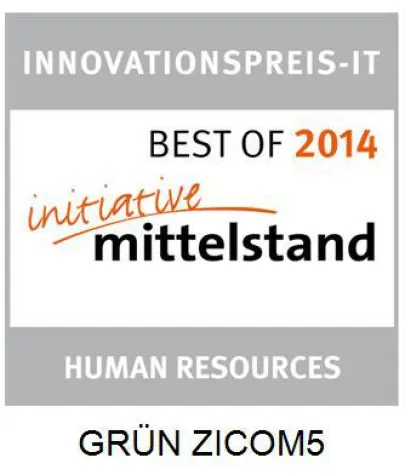 Bild: GRÜN Zeitwirtschaftssoftware ZICOM erhält Auszeichnung
