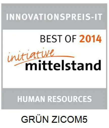 Bild: GRÜN Zeitwirtschaftssoftware ZICOM erhält Auszeichnung