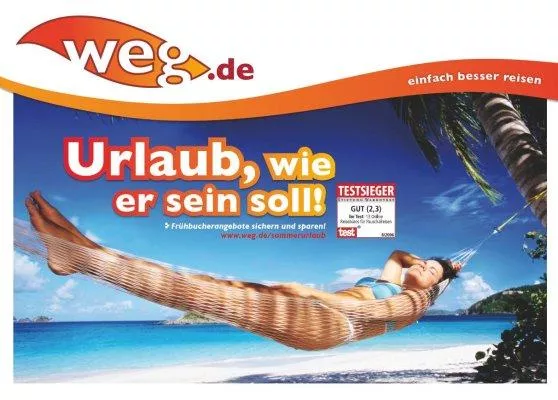 Bild: weg.de startet Frühbucher-Kampagne „Urlaub, wie er sein soll“