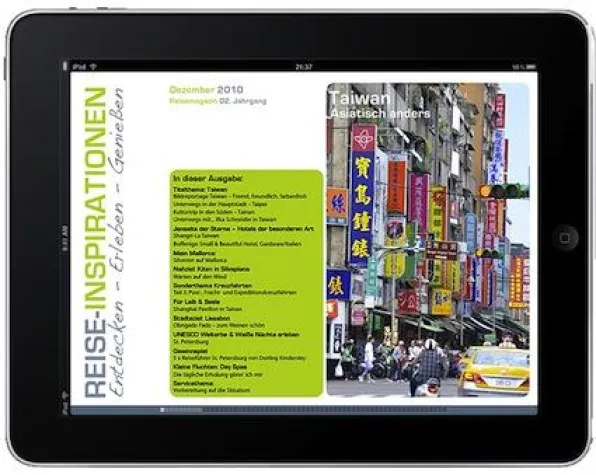 Bild: Fröhliche Weihnachten: Reisemagazin iPad App geschenkt