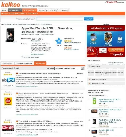 Wichtigste Produkt-Tester liefern Bewertungen auf Kelkoo.de Bild: Wichtigste Produkt-Tester liefern Bewertungen auf Kelkoo.de