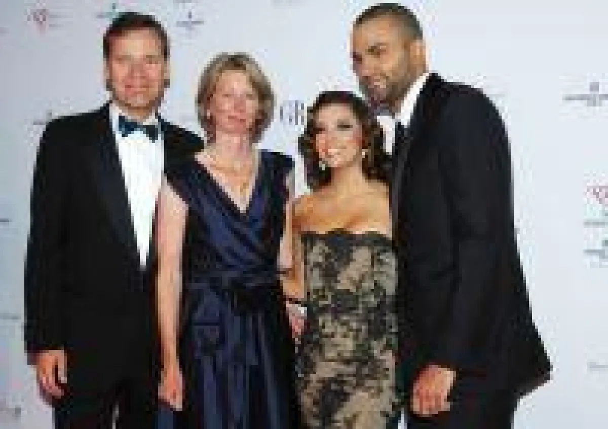Eva Longoria und Tony Parker mit Aletta und Peter Stas (Frédérique Constant)