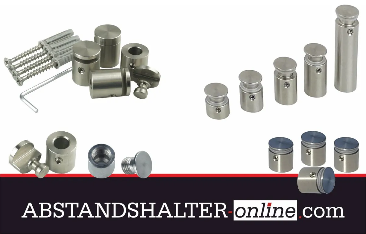 Abstandshalter Edelstahl in vielen Größen (© Abstanshalter-Online.com)