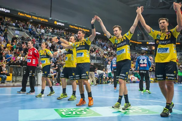 Bild: goldgas gratuliert den Rhein-Neckar-Löwen zur gewonnenen Handball-Meisterschaft