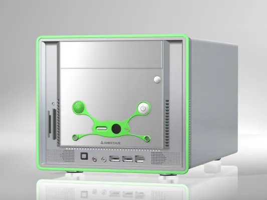 Bild: BIOSTAR präsentiert das iDEQ 330G Mini PC System mit Intel® 915G Chipsatz