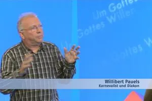 Bild: Bruder Paulus im Gespräch mit Willibald Pauels, Sonntag, 08.11.2009, 8.30 Uhr, N24 Ethik „Um Gottes Willen"
