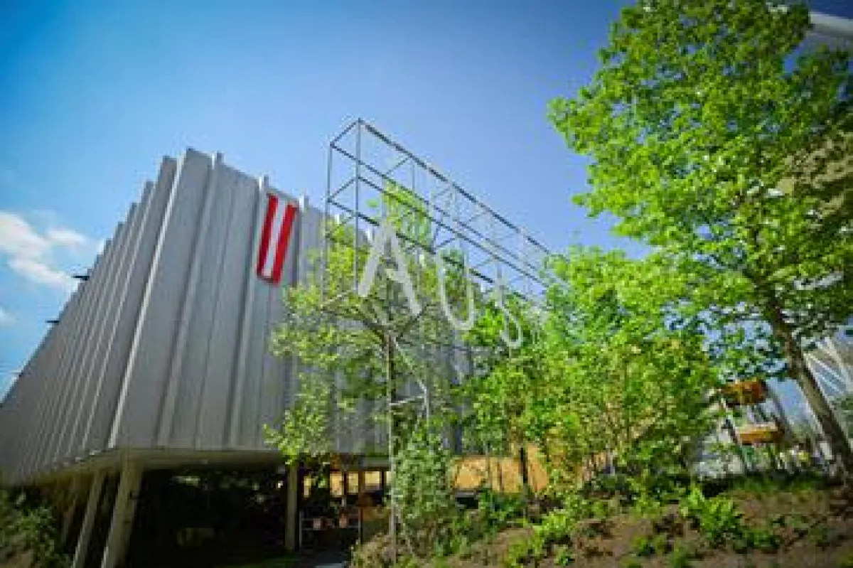 Energieneutraler Österreich-Pavillon ist Publikumsmagnet