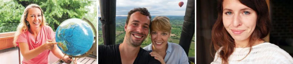 Von links nach rechts: Carina Herrmann von Pink Compass ©Kris Braun, Sebastian Ritter & Jenny Mitsch