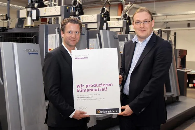 Bild: Onlineprinters führt klimaneutrales Drucken mit ClimatePartner in Europa ein