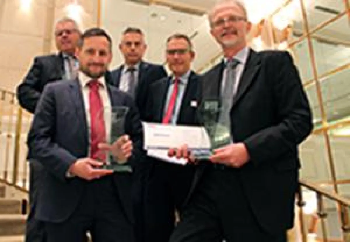 V.l.: E. Noll (Richard Müller), M.Rau (CFL), T. Wilberg (Hoss), M. Riewe (LOXX), L. Klatt (Hoss)