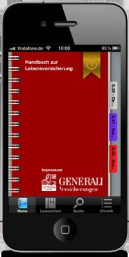 Bild: Hamburger Werbeagentur FUSE macht Handbuch zur Generali Versicherung jetzt als App verfügbar
