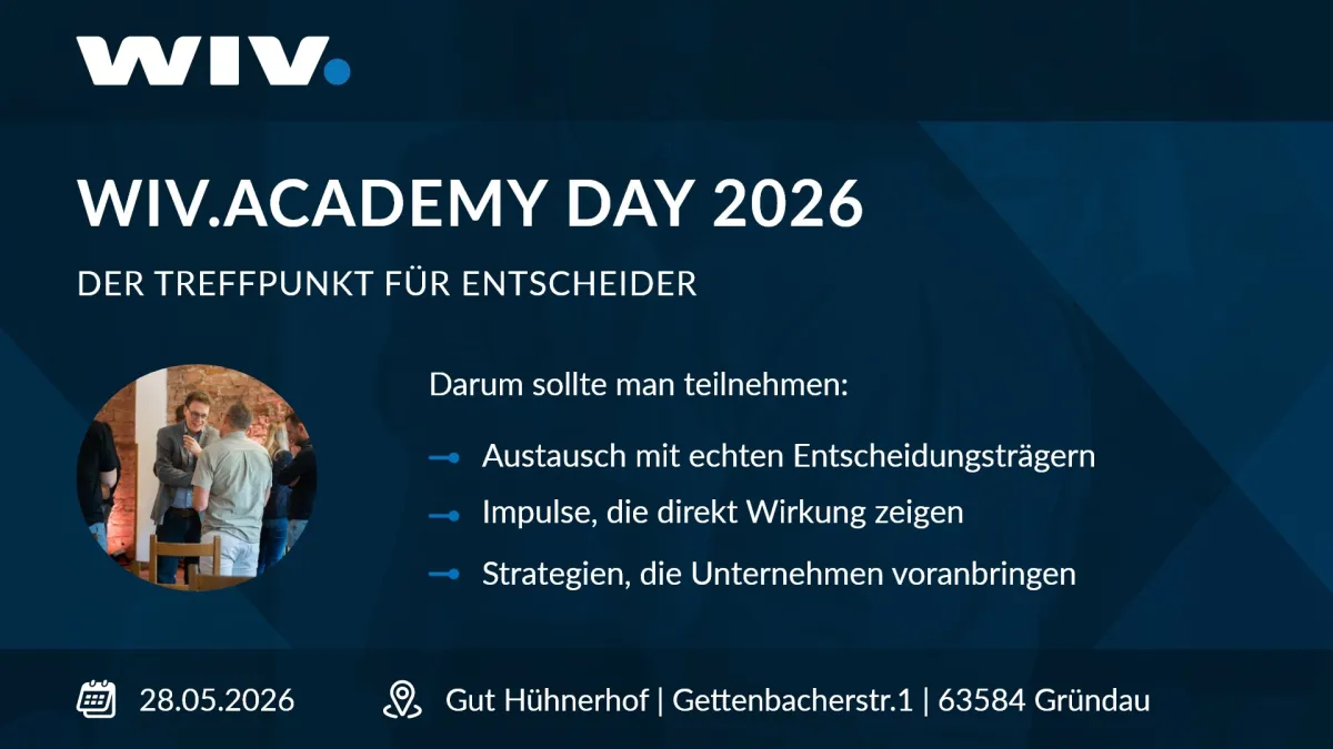 WIV Academy Day 2026 (© WIV GmbH)