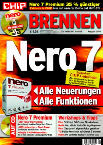 Exklusiv für CHIP-Leser – das neue Nero 7 Premium 35 Prozent günstiger Bild: Exklusiv für CHIP-Leser – das neue Nero 7 Premium 35 Prozent günstiger