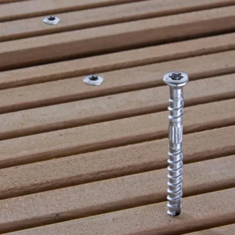 Bild: Die BiLO® Terrassen-Schraube „Edelstahl“