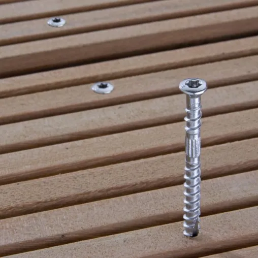 Bild: Die BiLO® Terrassen-Schraube „Edelstahl“