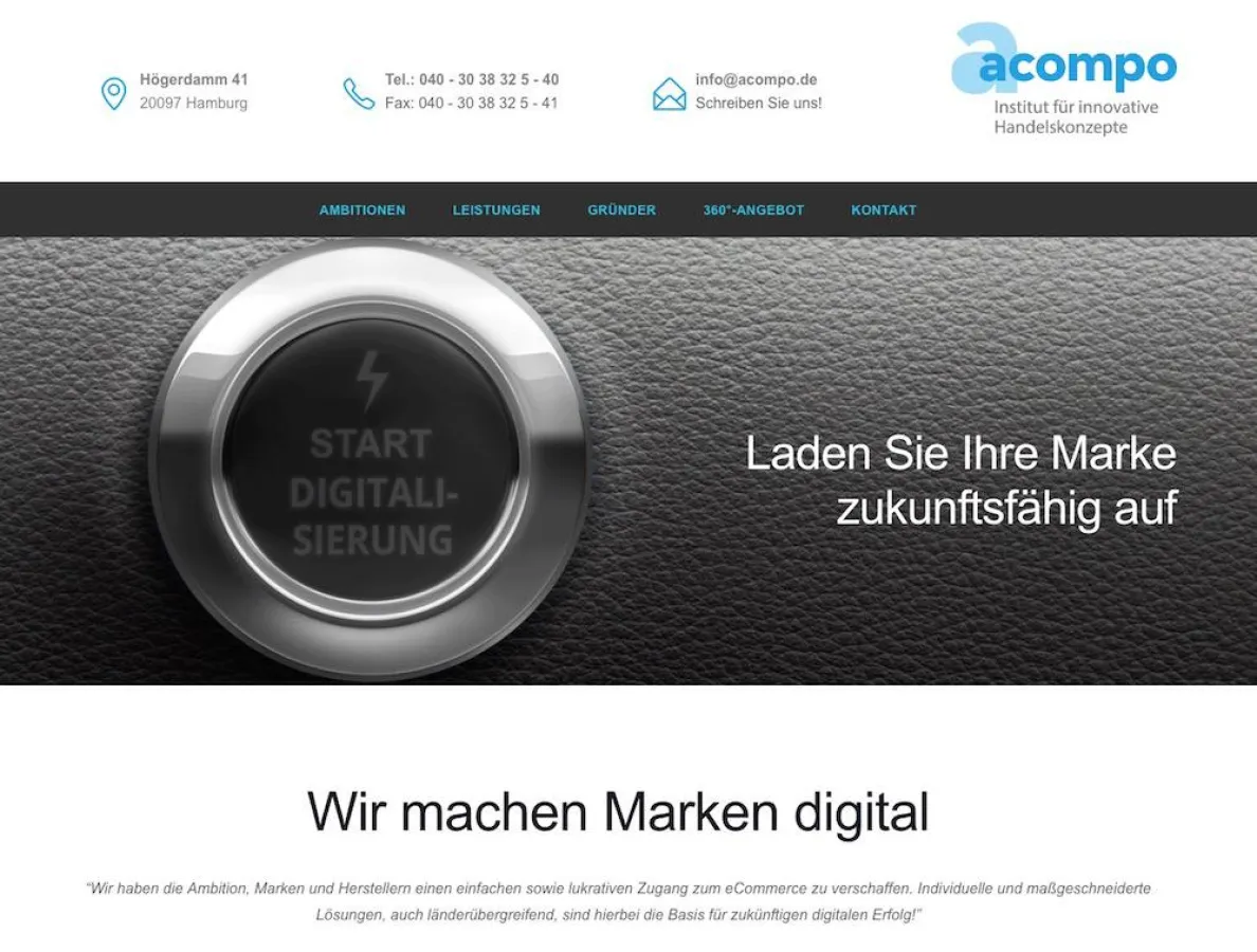 Acompo digitalisiert Unternehmen Hamburg Fulfillment