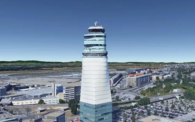 Bild: Blendgutachten am Flughafen Wien