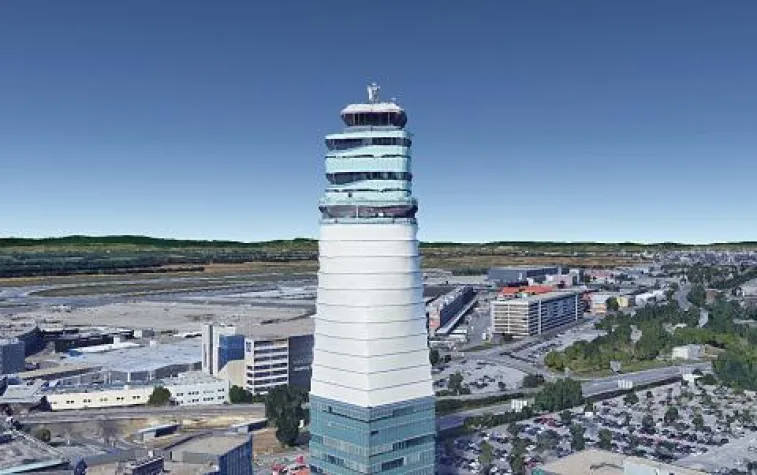 Bild: Blendgutachten am Flughafen Wien