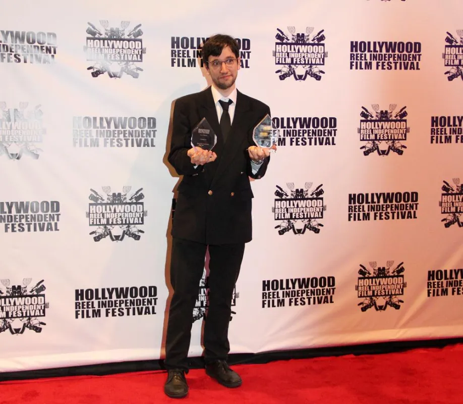 Alexander Tuschinski auf dem Hollywood Reel Independent Film Festival.