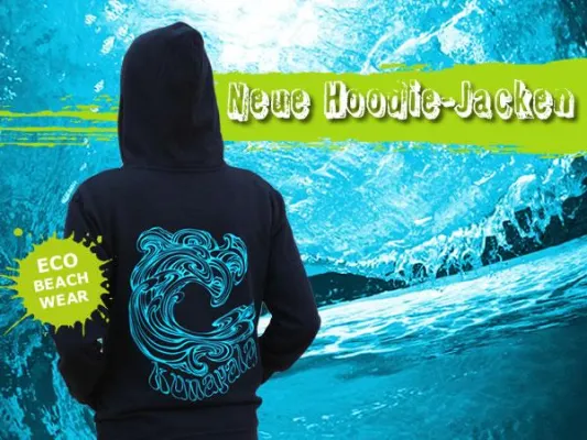 Eco Beachwear designed in Hamburg: Sweatshirt-Jacken von kunayala Bild: Eco Beachwear designed in Hamburg: Sweatshirt-Jacken von kunayala