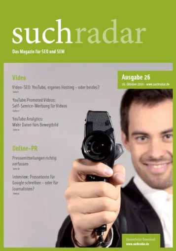 Bild: Titelthema „Video“ im aktuellen suchradar: So erreichen Unternehmen ihre Kunden effizient