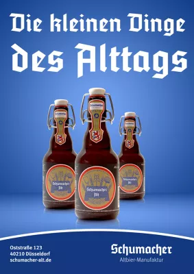 Bild: Jahns and Friends wirbt für Düsseldorfer Traditionsbrauerei Schumacher