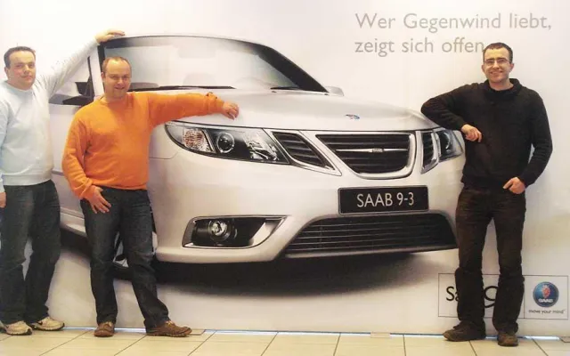 Bild: Saabhändler mobilforum Dresden will mit weltweiter Hilfe das Unternehmen Saab retten