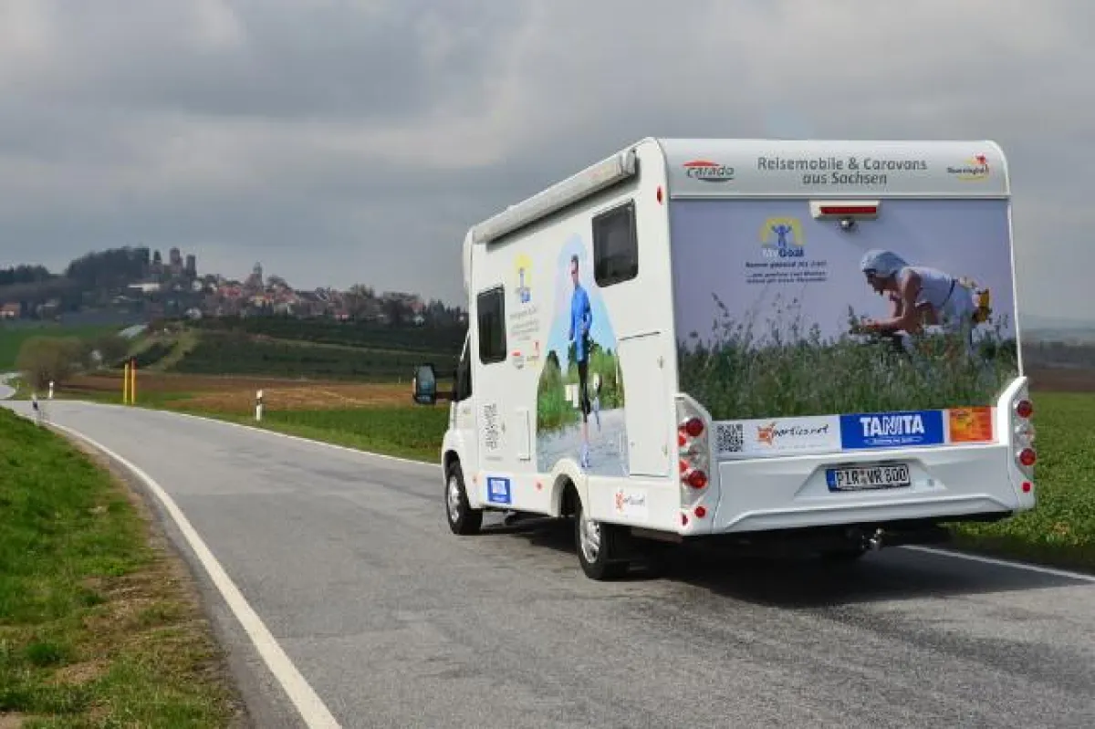 Das MyGoal Mobil auf Tour. Foto: Capron/Frank Kramer