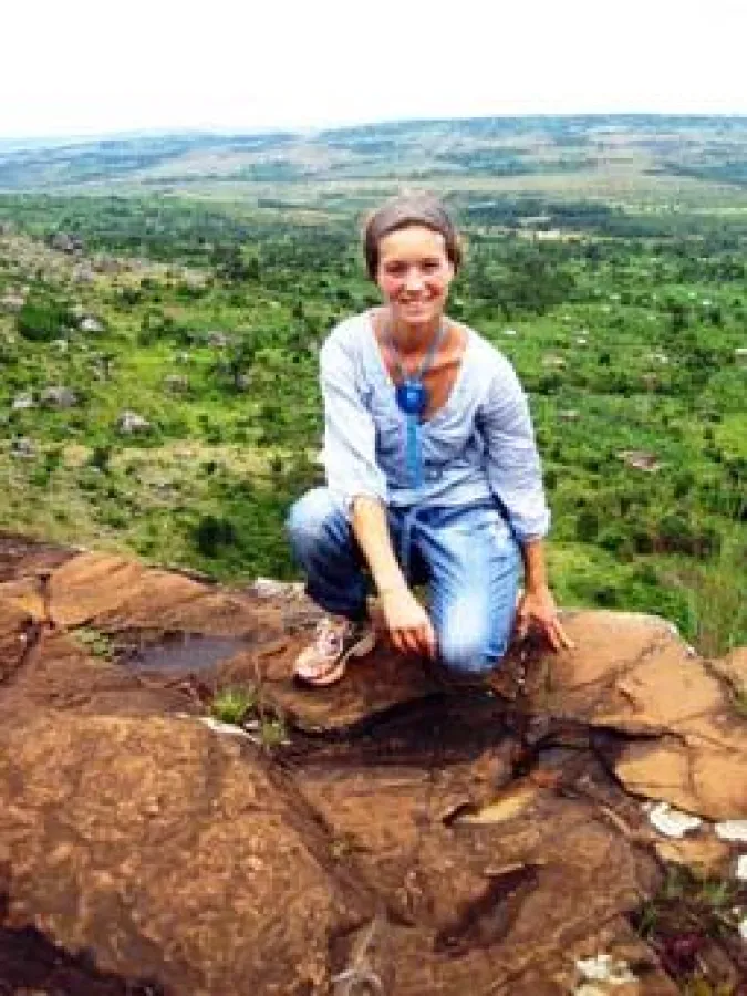 Die Sportstudentin Verena Johnen arbeitete drei Monate im Projekt 