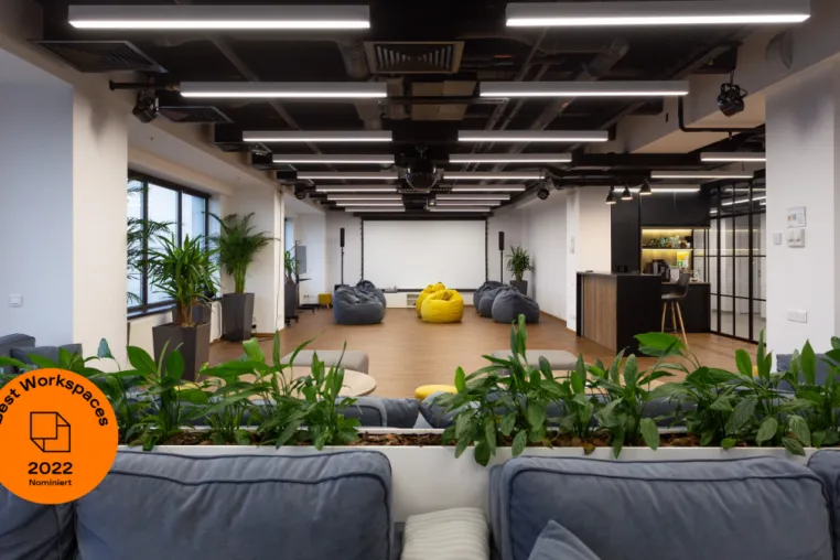 Bild: Grünes Büroquartier Centro Tesoro als Workspace of the Year 2022 nominiert