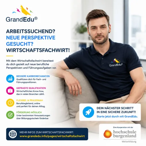 Bild: Wirtschaftsfachwirt und MBA parallel denken: GrandEdu eröffnet neuen Karriereweg mit IHK-Aufstiegsfortbildung