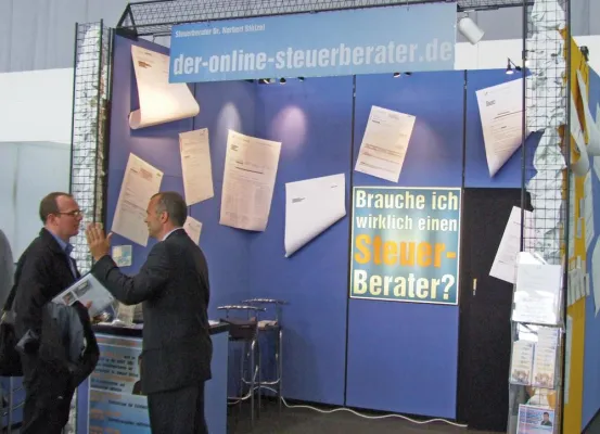 Bild: Der Online-Steuerberater auf den Gründertagen in Berlin