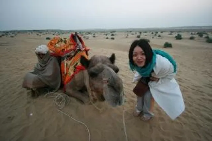 Bild: Englisch lernen auf dem Elefantenrücken