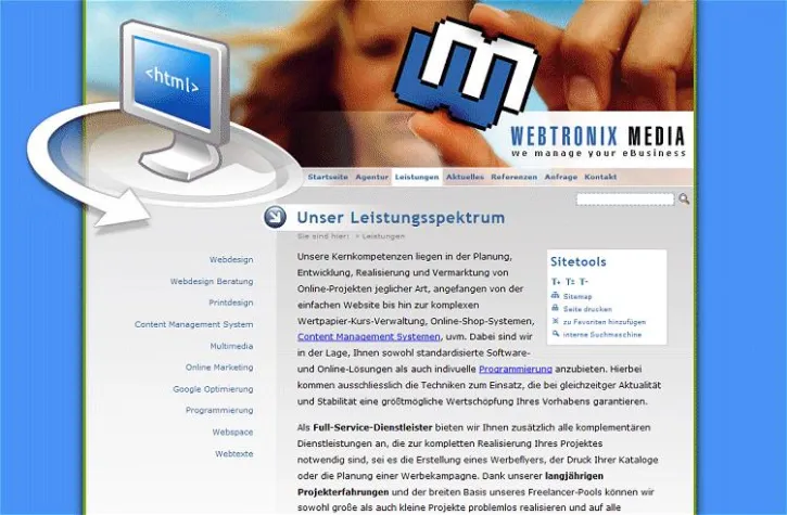 Bild: Webdesign für den Mittelstand aus dem Raum Frankfurt