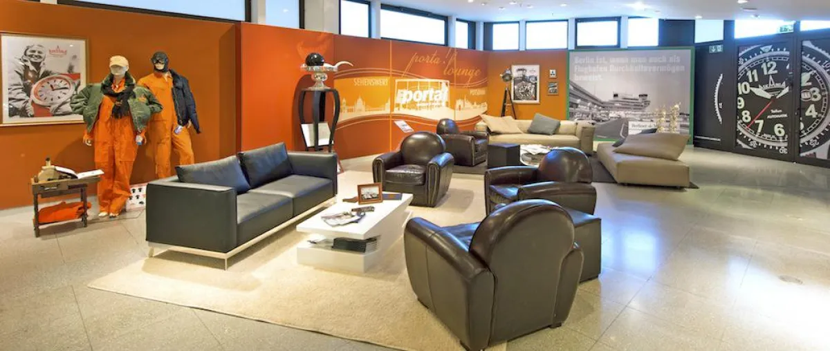 Die GD:group plante, baute und installierte die Askania-Lounge am Flughafen Tegel. Foto: Askania